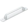 QUARKZMAN 1 Pz Maniglia per Porta a Battente, Maniglie per Porte da 7,09 Pollici, Maniglia per Cancello Patio per Armadio Garage Porta Scorrevole Armadio Cassetto Capanno, Argento