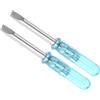 CoCud Cacciavite a Taglio Mini, Dimensione 3,0mm Lunghezza 45mm, Cacciaviti a Testa Piatta Acciaio al Carbonio con Manico Antiscivolo per Occhiali, Orologi o Laptop, 2pz