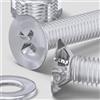 Caterpillar Red 20 x Dadi e bulloni Svasati a Croce, Plastica Acrilica Trasparente, M8 x 40mm - Viti in Plastica Acrilica, Vite a testa svasata