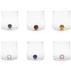 Zafferano 44 cl - Bilia Bicchiere Acqua Bilia Colorata in Vetro Borosilicato - Set 6 Pezzi