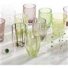 Zafferano Melting Pot Bicchiere Acqua in Vetro - Set 6 Pezzi