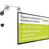 goobay Supporto TV Parete Cavo 37-70 Pollici Ultra-Piatto 14,5 mm VESA fino a 800x800 Fino a 50 kg - EasyMount L - 63490