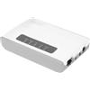 DIGITUS Wireless 300N Server di Rete Multifunzione a 2 Porte, USB2.0, Hub USB di Rete, Server di Stampa