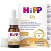 HIPP ITALIA Srl HiPP Vitamina D3 Gocce Orali 5 ml Integratore per Neonati e Bambini per Ossa Forti e Sistema Immunitario