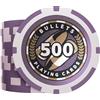 Bullets Playing Cards, Poker Chip in plastica, Christopher con valori, rotolo da 25 (viola (500)