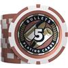Bullets Playing Cards, Poker Chip in plastica, Christopher con valori, rotolo da 25 (rosso (5)