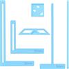 CYUXING 6 pezzi di strumento per rilegatura di libri, modello di diario blu fai da te in plastica sagomata, kit di rilegatura di calendari, distanziatori per libri per realizzare diari vari, Modello di forma