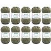 120 Gründl Lana Baby Cotton - Lana per Bambini per Maglia e Uncinetto - Resistente e Facile da Lavare - 50% Cotone, 50% Poliacrilico - 10 Gomitoli da 50g/140m - Ferri 3,5-4,5 - olive