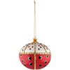 Alessi MJ16 8 Re Coccinello Decorazione in Porcellana Decorata a Mano, Multicolore