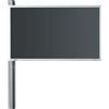 Wissmann Supporto TV di design Wissmann solution art 123-2 (acciaio inossidabile) in acciaio inossidabile per TV da 55" a 65"