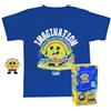 Funko Pocket Pop! & Tee: Spongebob Squarepants - SB With Rainbow - For Children And Kids - Medium - T-Shirt, Maglietta Vestiti a Maniche Corte con Minifigure in Vinile da Collezione per i Ragazzi