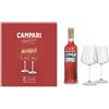 Campari Kit (set con due calici) - 0.7L