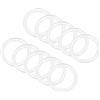 QUARKZMAN 19mm ID Silicone O-ring Rondella Guarnizione x 10pz Rondella Rotonda Piatta Rondella Guarnizione Guarnizione cerchio per Vetro Porta Maniglia, Trasparente