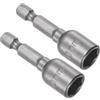 CoCud Punta Avvitatore Cambio Rapido, 10mm Metrico 48mm Lunghezza 1/4 Attacco, Punte Trapano Incastonatore Magnetica Codolo Cilindrico Cr-V - (Applicazioni: Riparazioni Auto) - 2Pz