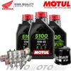 MOTUL - HIFLO - NGK Tagliando HONDA CBR 600 RR 2003 2004 / CBR600 Kit Olio Motul 5100 Filtro Candele