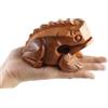 kidypool Guiro a forma di rana in legno da 10,2 cm, strumento musicale a percussione di dimensioni perfette, in legno naturale Güiro a forma di rana (in legno)