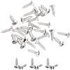 QUARKZMAN 25pz 3MM Viti per Battipenna Basso Elettrico Vite di Montaggio Piastra Antigraffio per Chitarra SQ ST TL, Argento