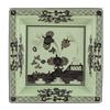 GINORI 1735 SVUOTATASCHE QUADRATO 24,5 CM, ORIENTE ITALIANO VERDE BARIO