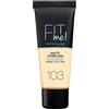 Maybelline Fit Me! Foundation Matte+Poreless 103-Pure Ivory 30 Ml