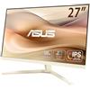 ASUS VU279CFE-B Monitor Eye Care da 27" pollici, FHD (1920 x 1080), IPS, 100 Hz, 1 ms, Adaptative-Sync, USB Type-C 15W, Ecosostenibile, DisplayWidget Center, Eye Care Plus, Bianco Latte