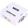 PUSOKEI Convertitore Mini HDMI2VGA 1920x1080 @ 60Hz Convertitore audio e video Segnale digitale su VGA analogico per per DVD blu-ray, set-top box HD