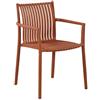 Moia Greenwood Sedia Siena Mattone Listelli Impilabile 56×82