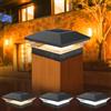 T-SUNUS Confezione da 4 lampioni solari per esterni, 32 LED, luce bianca calda/calda, moderne, IP55, impermeabili, con accensione e spegnimento automatici, decorazione per giardino, terrazza, patio