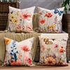 Aisybaklyn Federe Cuscini Impermeabili 45x45 cm per Divano in Lavabile Farfalla Vintage Camera da Letto Copricuscini all'Aperto Esterno per Primavera Soggiorno Balcone Decorativi Federa Elegante 4 Pezzi