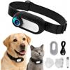 MENDUNER 2024 Nuova Fotocamera per Collare per Gatti e Animali, Grandangolare 1080P 170°, Regolabile Ricaricabile USB HD, Autonomia: 2-3 ore