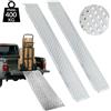 BAKAJI Coppia Rampe di Carico Pedana Antiscivolo 160x22cm Trattorino Quad Moto 400kg