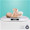BAKAJI Bilancia Pesa Bambini Neonati Display Digitale LCD Pesa Neonato 20KG Bianco