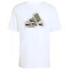 Adidas M Camo Mod L White T-Shirt M/M Bianca Logo Camo Uomo