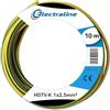 Electraline 15171 Cavo Unipolare N07V-K, Sezione 1x2.5 mm, 10 mt, Verde/Giallo