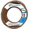 Electraline 15081 Cavo N07V-K, Sezione 1x1.5 mm, 10m, Marrone