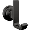 Delta Faucet 78935-BL Tetra - Gancio doppio per asciugamani, accessorio per bagno, colore: nero opaco