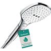 hansgrohe Raindance Select E Doccetta 120 3 getti EcoSmart 9 l/min, bianco/cromo, 26521400