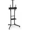Napofix STAFFA PAVIMENTO TV FINO 600X400 NPF10313 LOAD 50KG CON RUOTE