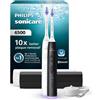 Philips Ped Philips Sonicare serie 6500 Spazzolino Elettrico Sonico con base di ricarica e custodia, 3 livelli di intensità, sensore di pr