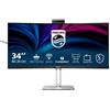 Philips Ped Philips Serie 6000 34B2U6603CH/00 Monitor PC 86,4 cm (34") 3440 x 1440 Pixel Wide Quad HD LCD Grigio