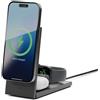 Native Union BASE WIRELESS 15W IPHONE/AIRPO INT. APPLE WATCH RISE 3-IN 1 QI2 NERO