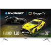 Blaupunkt TV 32 BLAUPUNKT FHD BIANCO SMART DVBT2 DVBS2 GOOGLE TV