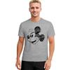 United Labels Pigiama Disney Mickey Mouse da Uomo - Set Pigiama da Uomo a Maniche Corte con Top e Pantaloni Grigio/Nero, Grigio/nero, XXL