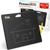 PicassoTiles Picasso Toys PTB01 Lavagna da Disegno Magnetica, 30,5 x 25,4 cm, Grande Taglia, 748, per Tablet, Lavagna per Scrivere, Giocattolo educativo, Kit di apprendimento Aperto, Sviluppo del Cervello per