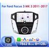 Nav'n'Go AUTORADIO GPS 9" Ford Focus Android 13 Wi-Fi 4G Auto Carplay DSP USB 8GB+128