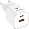 Atlantis Caricatore USB C 35W PD compatto con doppia uscita e USB-A e USB-C | Tecnologia GaN