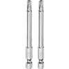 QUARKZMAN 2pz T27 Bit Torx di Sicurezza 1/4 Gambo Esagonale 3 Lungo Acciaio S2 Magnetica Antimanomissione Star Bits Cacciavite Testa Torx con Foro per Rimuovere Viti Fissaggio