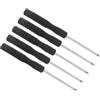 CoCud Cacciavite Torx Mini Lunghezza 82mm Testa Stella T4 Acciaio Impugnatura Antiscivolo - (Applicazioni: per Occhiali Orologi Elettronica Computer) 5pz