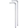QUARKZMAN 2pz Chiave Esagonale Brugola Testa Sferica 5mm Metriche Braccio Lungo Forma L Strumento Riparazione Acciaio al Cromo Vanadio per Riparazioni Domestiche, Tono Argento