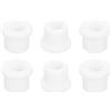 QUARKZMAN 6 Pezzi Occhielli in Gomma 12mm Foro di Perforazione, Passacavi Guarnizione 8mm ID Gommini Passacavo Scrivania Bianco Siliconica per Tappo Organizzare Filo Cablaggio Casa Auto