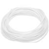 QUARKZMAN Nastro Sigillante Schiuma Silicone, Diametro 2mm (0.08) Lunghezza 4 Metri (13.12 Ft) Guarnizione Gomma Spugna Rotonda Corda Gomma Solida per Macchinari e Industrie, Bianco